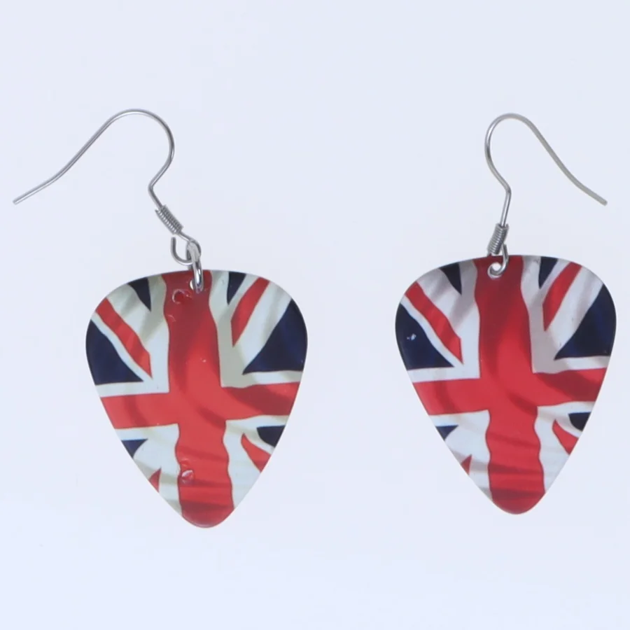 Øreringe med England Union Jack design (str. 45 mm)