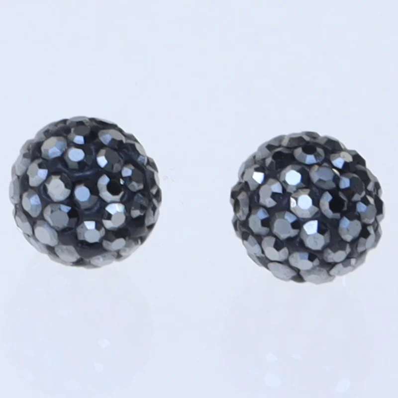 Sølv ørestikker med krystal perler (str. 20 mm)