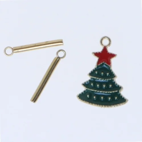 Lille juletræsvedhæng med stænger (str. 20 mm)