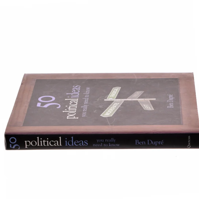 Ret god stand.  "50 Political Ideas You Really Need to Know" af Ben Dupré bog, super stand