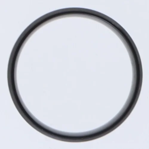 Stor sort ubrugt metal ring (fingerring) (str. 71 mm)
