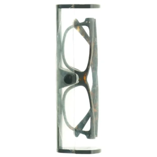 Brille +1 med skildpaddefarvet stel og plastiketui