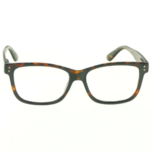 Brille +1 med skildpaddefarvet stel og plastiketui