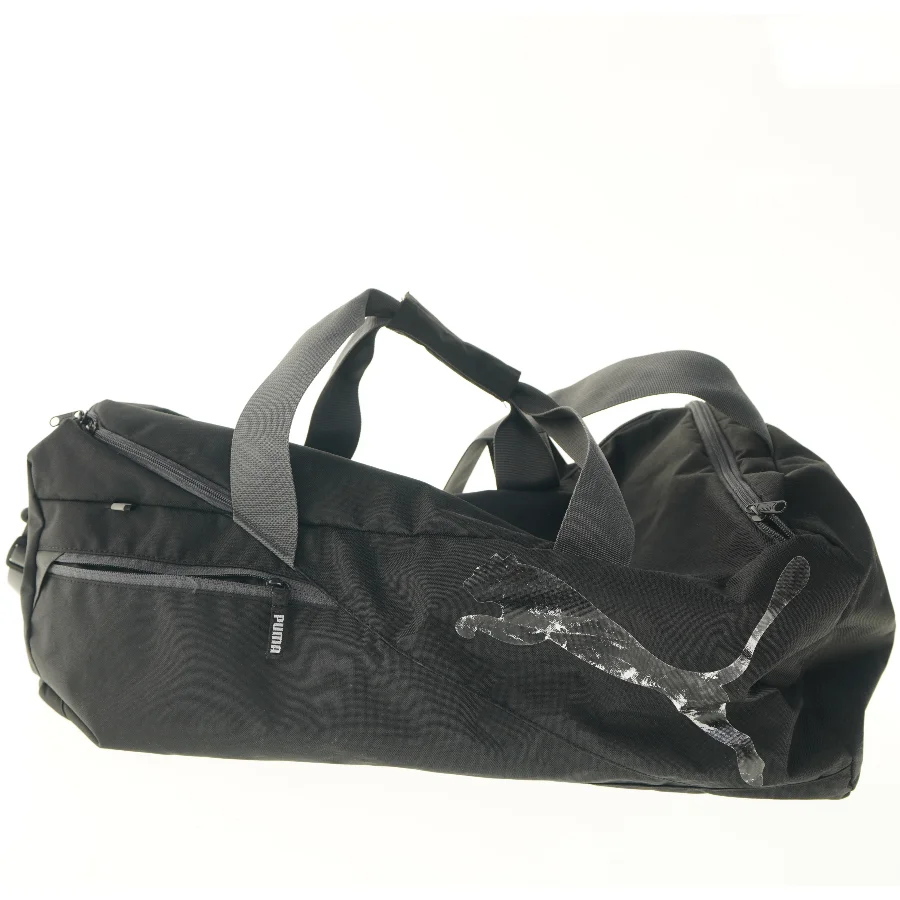Puma Sort duffel bag/hold all/sportstaske fra Puma, god stand, nyvasket(str. 66x41x45 cm)