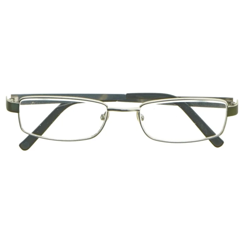 + 1,5. Briller i rektangulært design (str. 14,5 cm)