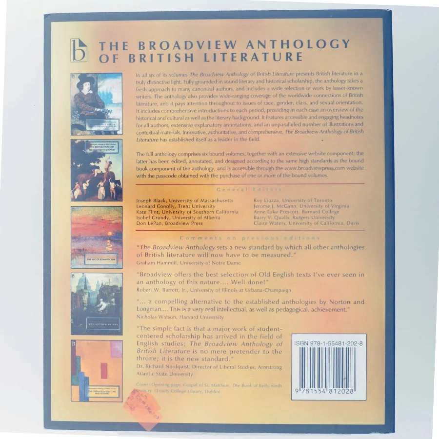 The Broadview Anthology of British Literature Volume 1: The Medieval Period - Third Edition af Joseph Black, Leonard Conolly, Kate Flint, Isobel Grundy, Don LePan, Roy Liuzza, Jerome J. McGann, Anne Lake Prescott, Barry V. Qualls, Claire Waters (Bog)