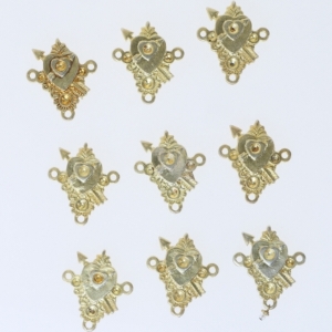 Dekorative metalpynt (str. 3,5 cm)