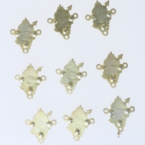 Dekorative metalpynt (str. 3,5 cm)