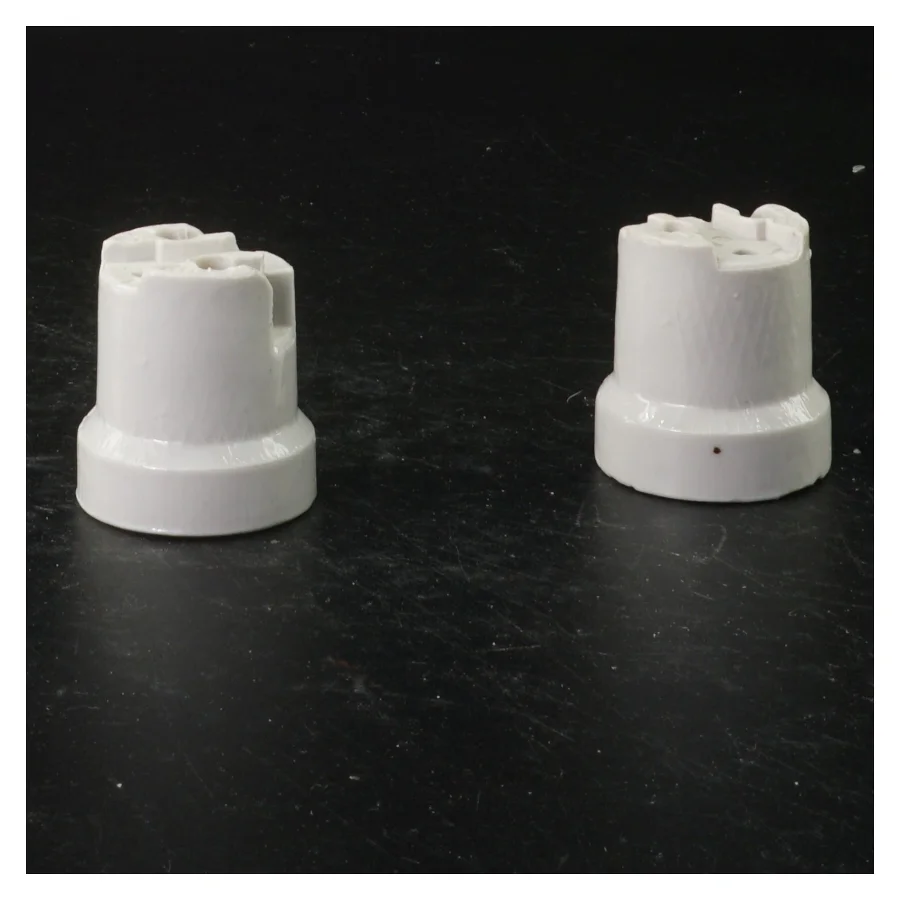 Lampefatninger porcelæn (str. 4,5 cm)