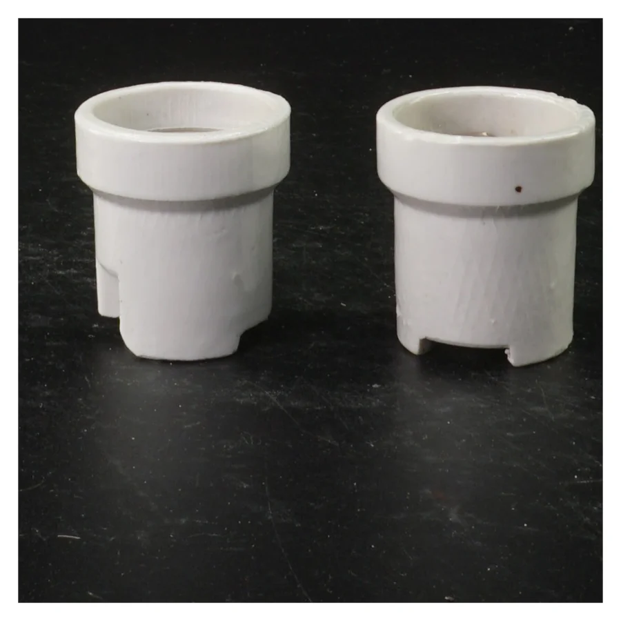 Lampefatninger porcelæn (str. 4,5 cm)