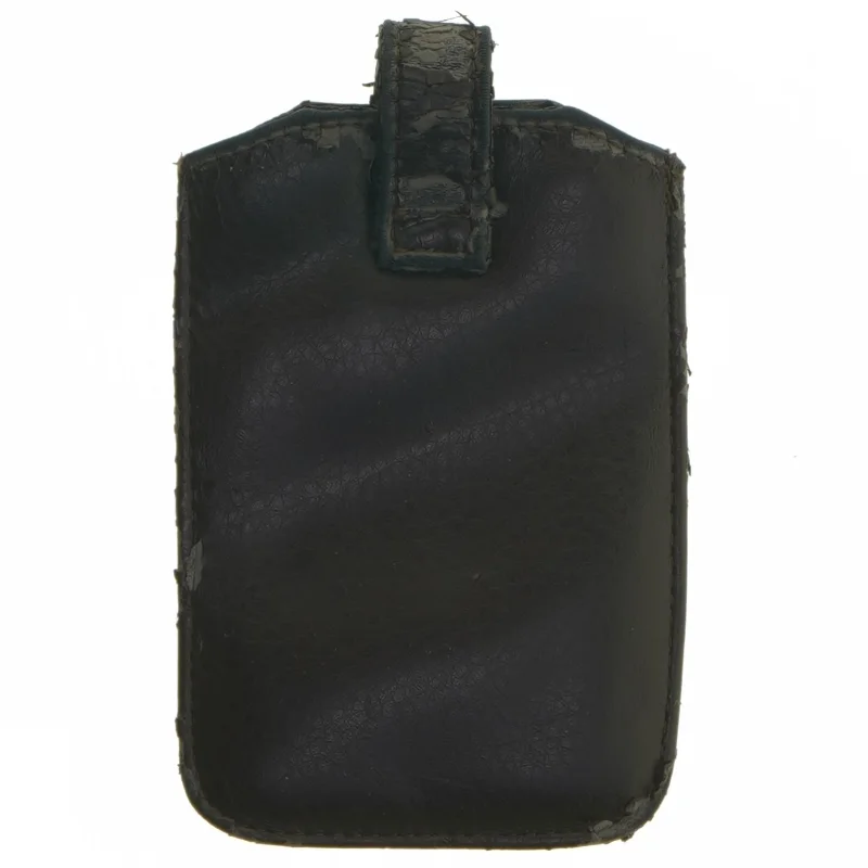 Læder etui til mobil (str. 13,5x9,5 cm)