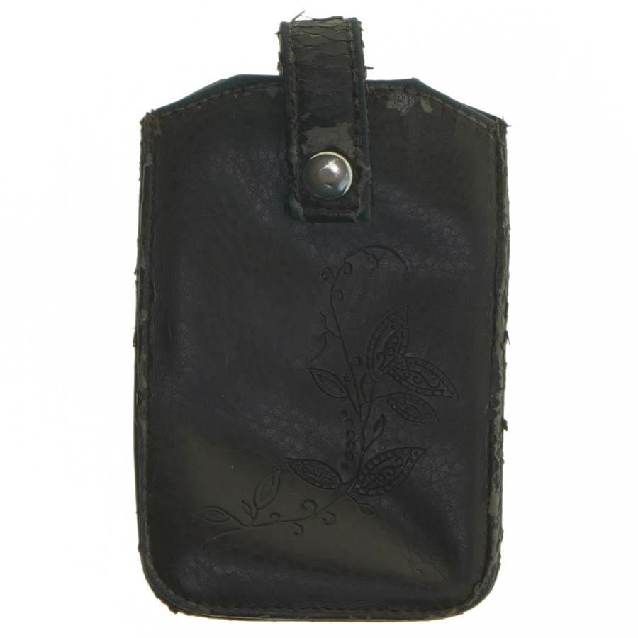 Læder etui til mobil (str. 13,5x9,5 cm)