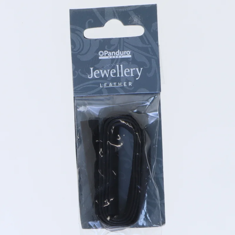 Lædersnor til smykker fra Panduro (str. 50 cm)
