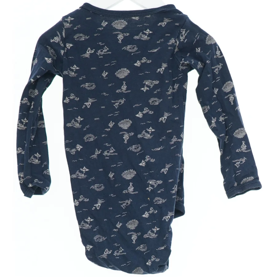 Langærmet bodystocking med marineprint fra VRS (str. 80)