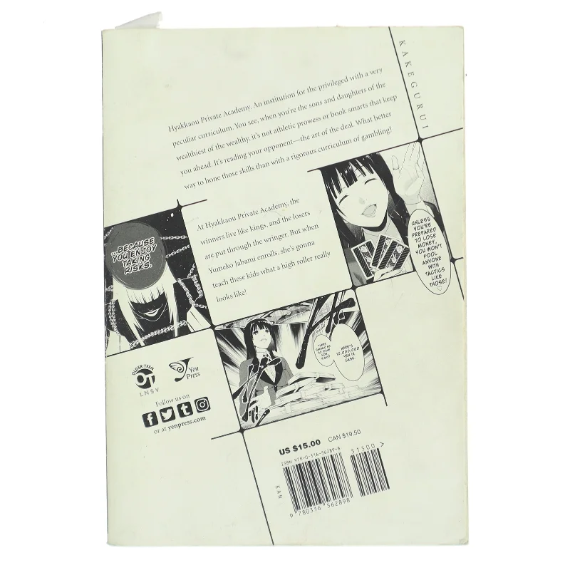 Kakegurui - Compulsive Gambler -, Vol. 1 af Homura Kawamoto (Bog)