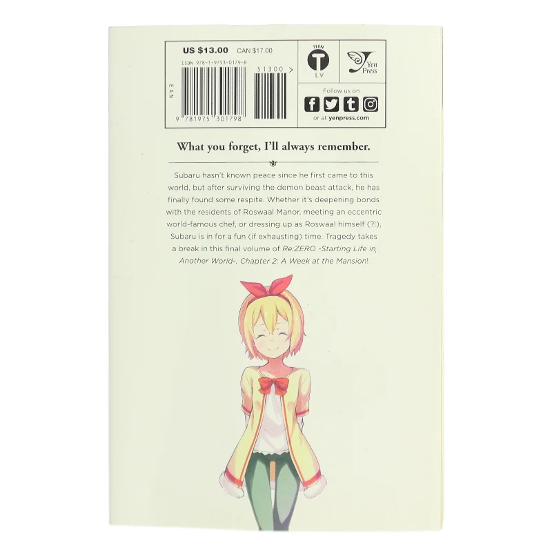 Re:ZERO -Starting Life in Another World-, Chapter 2: A Week at the Mansion, Vol. 5 (manga) af Tappei Nagatsuki (Bog)