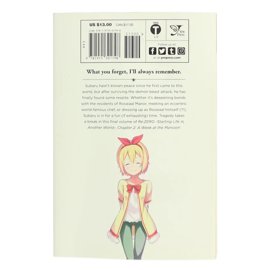 Re:ZERO -Starting Life in Another World-, Chapter 2: A Week at the Mansion, Vol. 5 (manga) af Tappei Nagatsuki (Bog)
