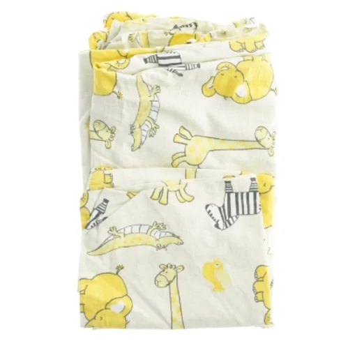 Barnesengesæt med dyremønster (str. 85 x 130 cm)