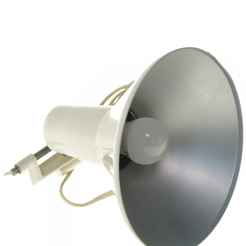 Hvid retro bordlampe (str. 60 cm)