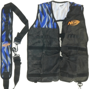 Nerf gear med vest og Rygsæk fra Nerf (str. 38 cm)
