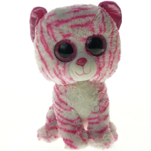 Stripet plysbamse fra Ty (str. 24 x 11 cm)