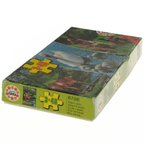 3x48 brikker puslespil fra Educa (str. 48 brikker, 3 styk cm)