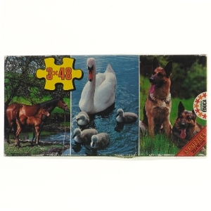 3x48 brikker puslespil fra Educa (str. 48 brikker, 3 styk cm)