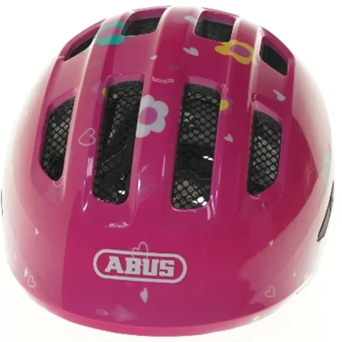 Børnehjelm med blomsterdesign fra Abus (str. størrelse 50-55 cm, ø 19 cm)