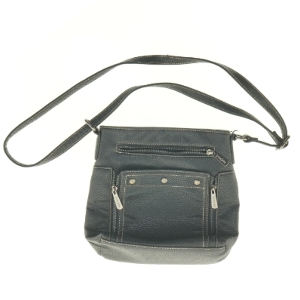 Sort skuldertaske fra Jenny Fairy (str. 28 x 25 x 7 cm)