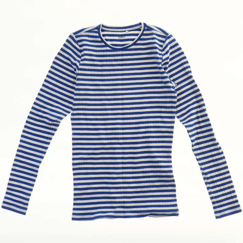 Langærmet stribet bluse fra Name It (str. 152)
