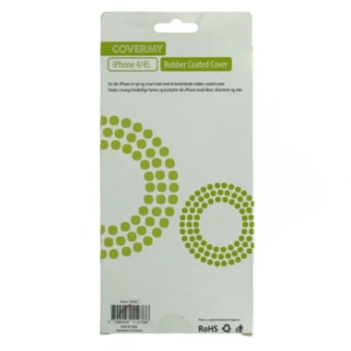 iPhone 4/4S Gummibelagt Cover fra Covermy (str. Kasse, 22,5 x 11 cm)