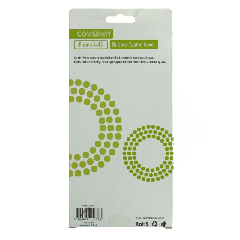 iPhone 4/4S Gummibelagt Cover fra Covermy (str. Kasse, 22,5 x 11 cm)