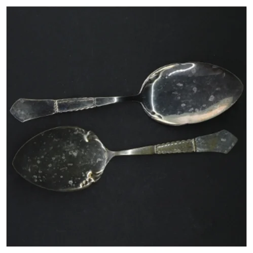 Gamle sølvskeer (str. 22 cm)