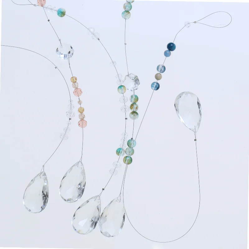 Solfangere Krystalprismer (str. 43,5&24,5&28&23&25,5 cm)