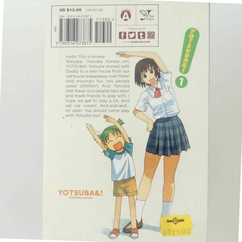Yotsuba&! Manga, Bind 1 fra Kiyohiko Azuma