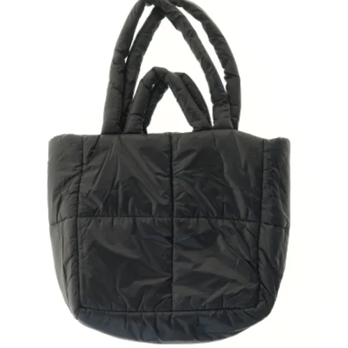 Sort quiltet skuldertaske (str. 42x46 cm)