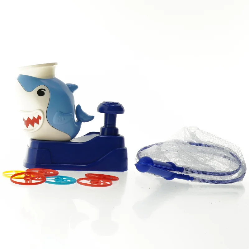 Skiveskydende haj legetøj fra Tiger (str. 21 x 19 cm)