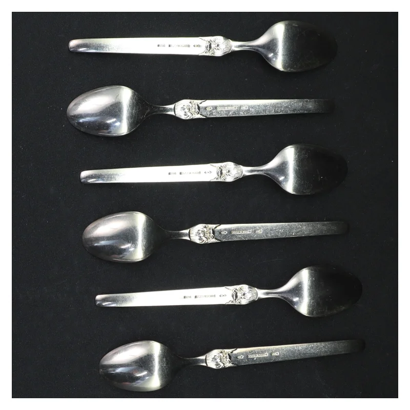 Sølvskeer med mønster (str. 12,5 cm)