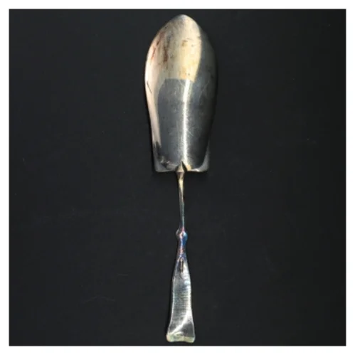 Servering ske i sølv (str. 28 cm)