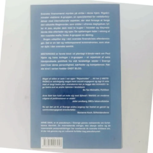 Misterioso : kriminalroman af Arne Dahl (f. 1963) (Bog)