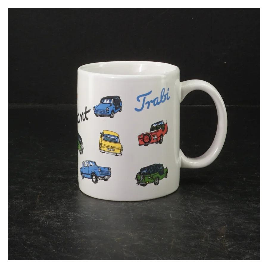 Kaffekrus med bilprint (str. 9,5 cm)