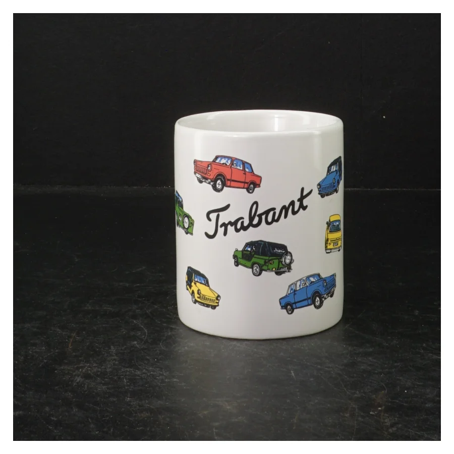 Kaffekrus med bilprint (str. 9,5 cm)