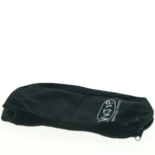 Sort bibelcover med religiøst budskab (str. 27 x 22 cm)