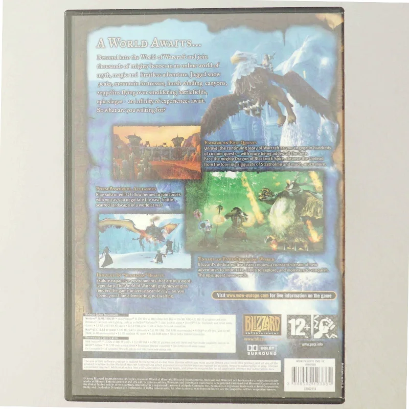 World of Warcraft PC/MAC CD-ROM spil fra Blizzard
