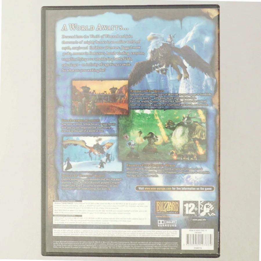 World of Warcraft PC/MAC CD-ROM spil fra Blizzard