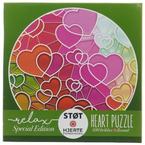  Puslespil (heart puzzle) med 500 brikker