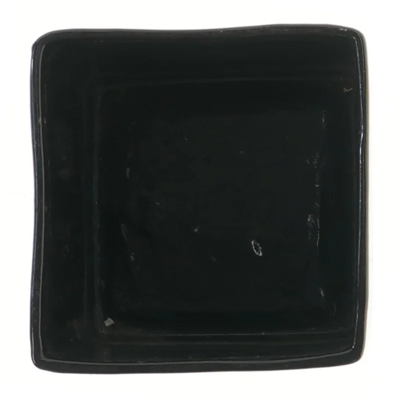 Sort keramik urtepotteskjuler (str. 14,5x14,5 cm)