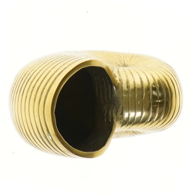 Guld vase i sneglehusform (str. 18,5 cm)