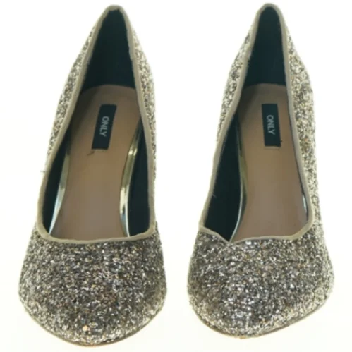 Glitrende højhælede sko fra ONLY (str. 39)