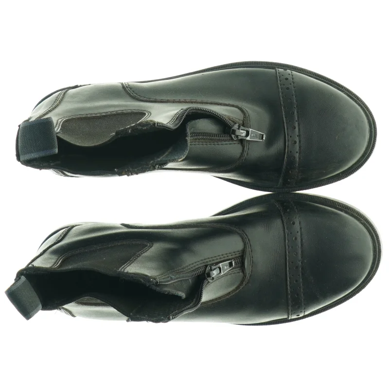 Sorte læderstøvler fra Horze (str. 34)